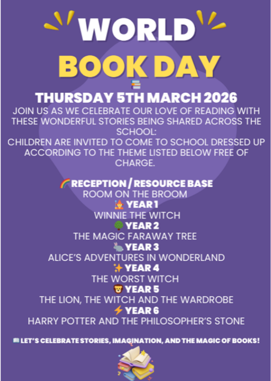 World Book Day - 5th March